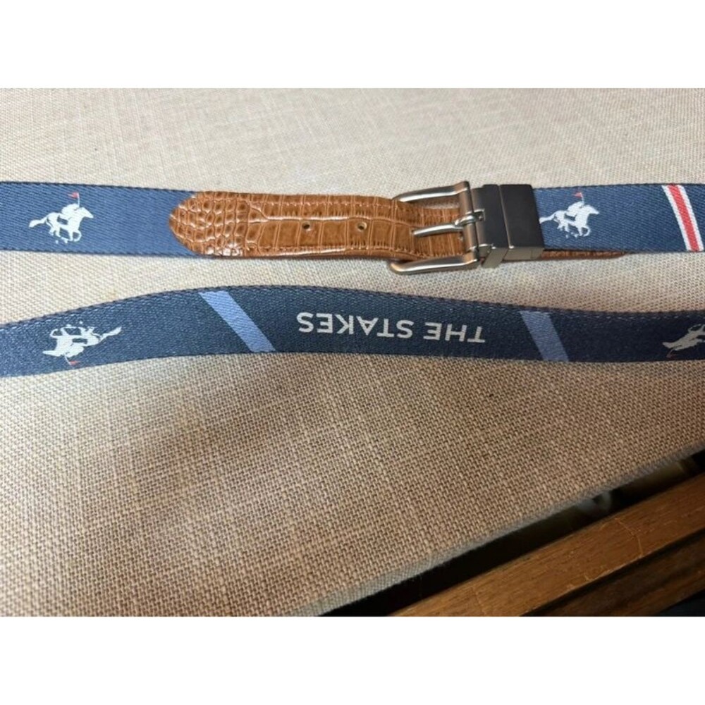 Doc Murphy 'The Stakes' Leather & Ribbon Belt - Picture 5 of 5